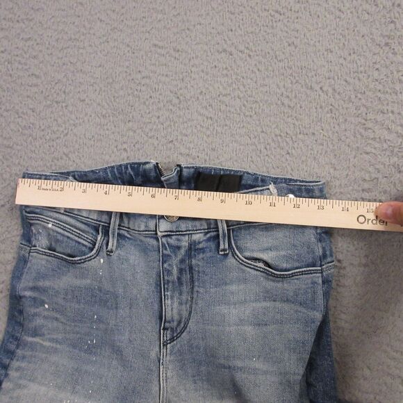 RTA Womens Skinny Jeans size 26 Distressed 2 Tone Ankle Fray Hem - Picture 8 of 11